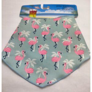 Dog Bandana Pink Flamingo Small Medium 15 to18 inches Triangle